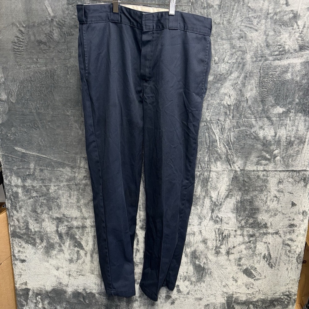 Dickies 874 Original Fit Flex Men's Work Pants Navy 34x32 Polyester Cotton 166